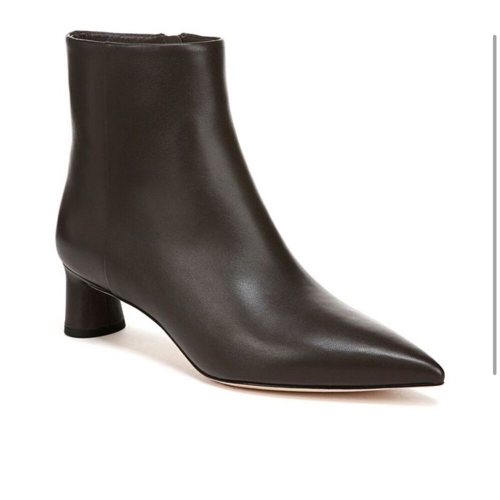 Vince Fitz Leather Bootie- Brown